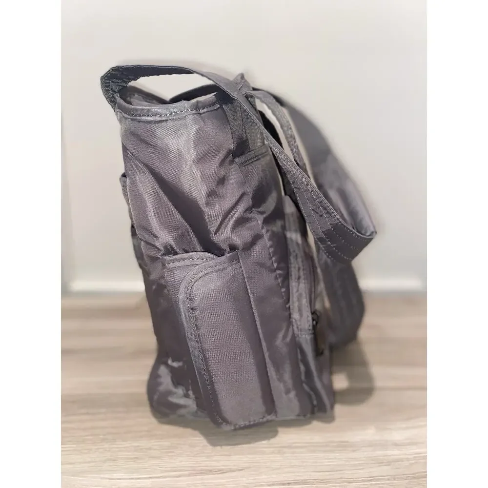 Lug Windjammer Infinity Collection Shoulder Bag Gray Travel Tote Purse